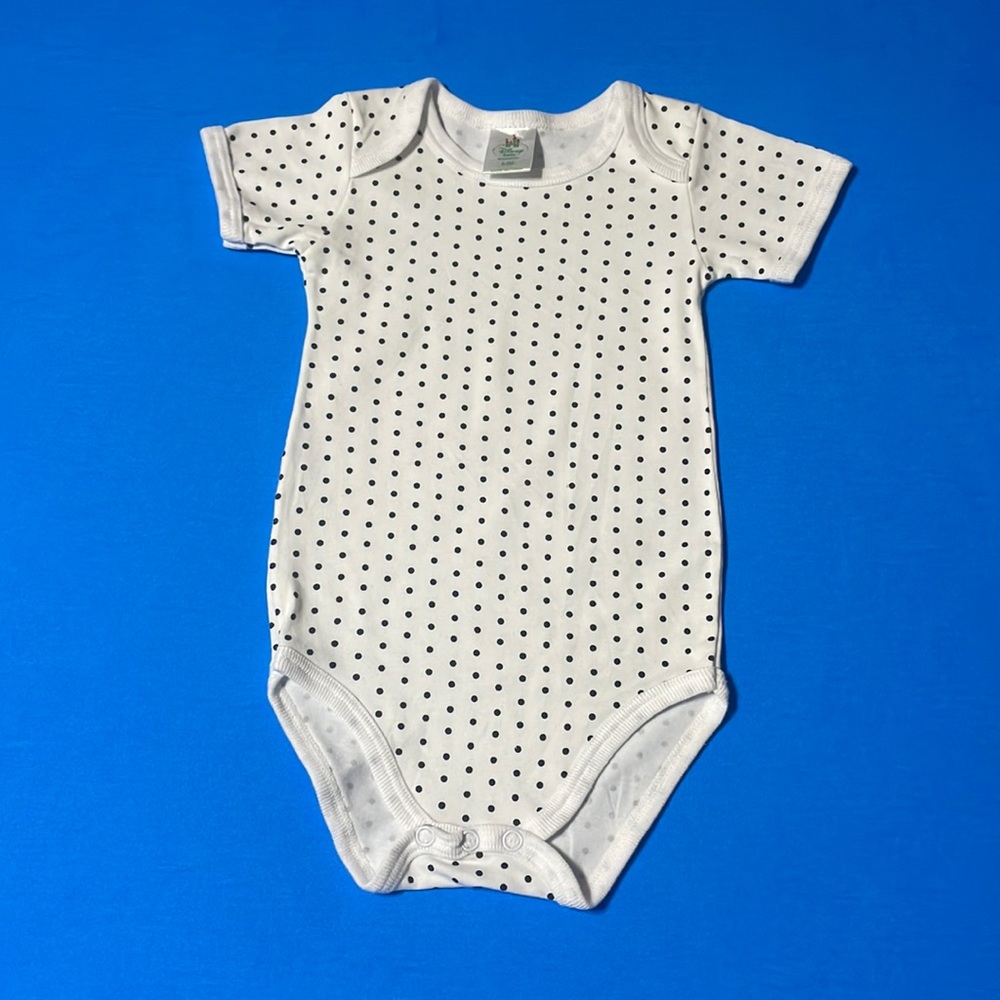Blue and White Poky Dot Onesie